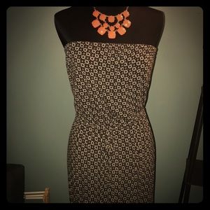 Cute long strapless maxi